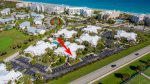 Aerial View of Beachwalk 328 marked with red arrow.